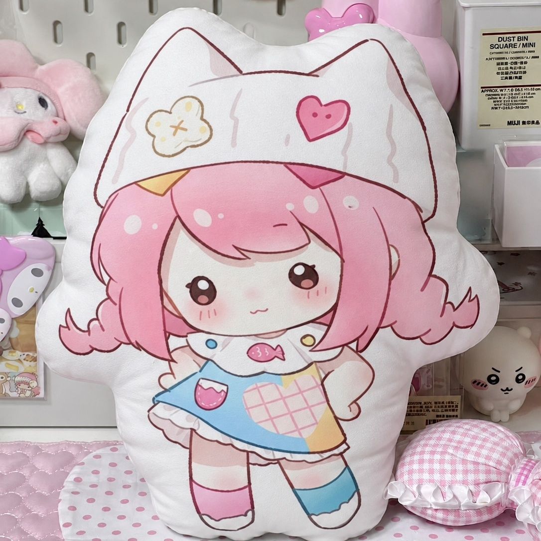 Throw Pillow - อินฟินิตี้ นิกกิ หมอนอิงนุ่มลายอนิเมะ คอสเพลย์ หมอนพิงหลังโซฟา มาสคอต