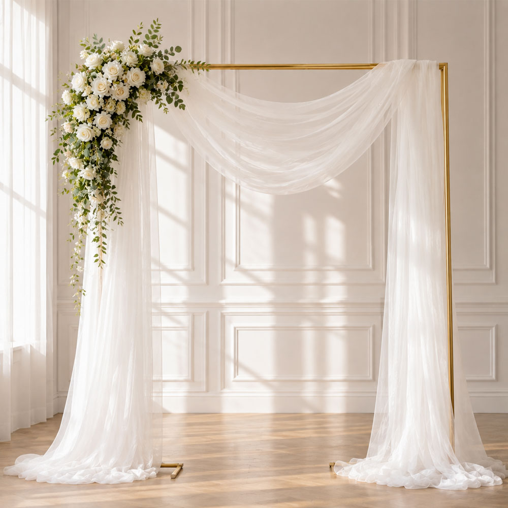 Table Runner - ผ้าทูลล์โปร่งบาง 1 แพ็ก มีหลายสี เหมาะสำหรับใช้ทำซุ้มแต่งงาน ผ้าปูโต๊ะ