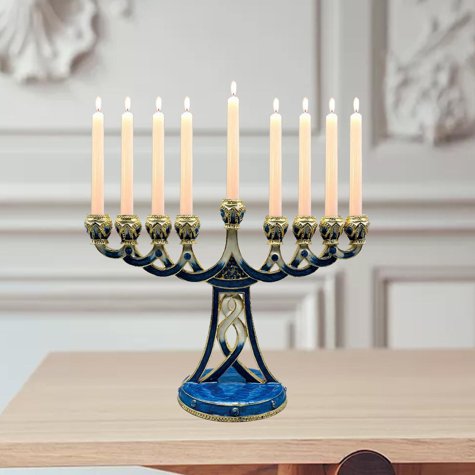เชิงเทียนเมโนราห์เคลือบสี โบรา - Candle Holder Decor บทวิจารณ์และราคา