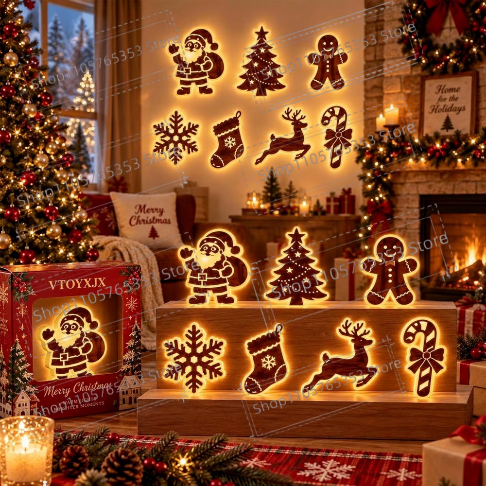 2027 ของตกแต่งคริสต์มาสเรนเดีย - Wall Sticker บทวิจารณ์และราคา