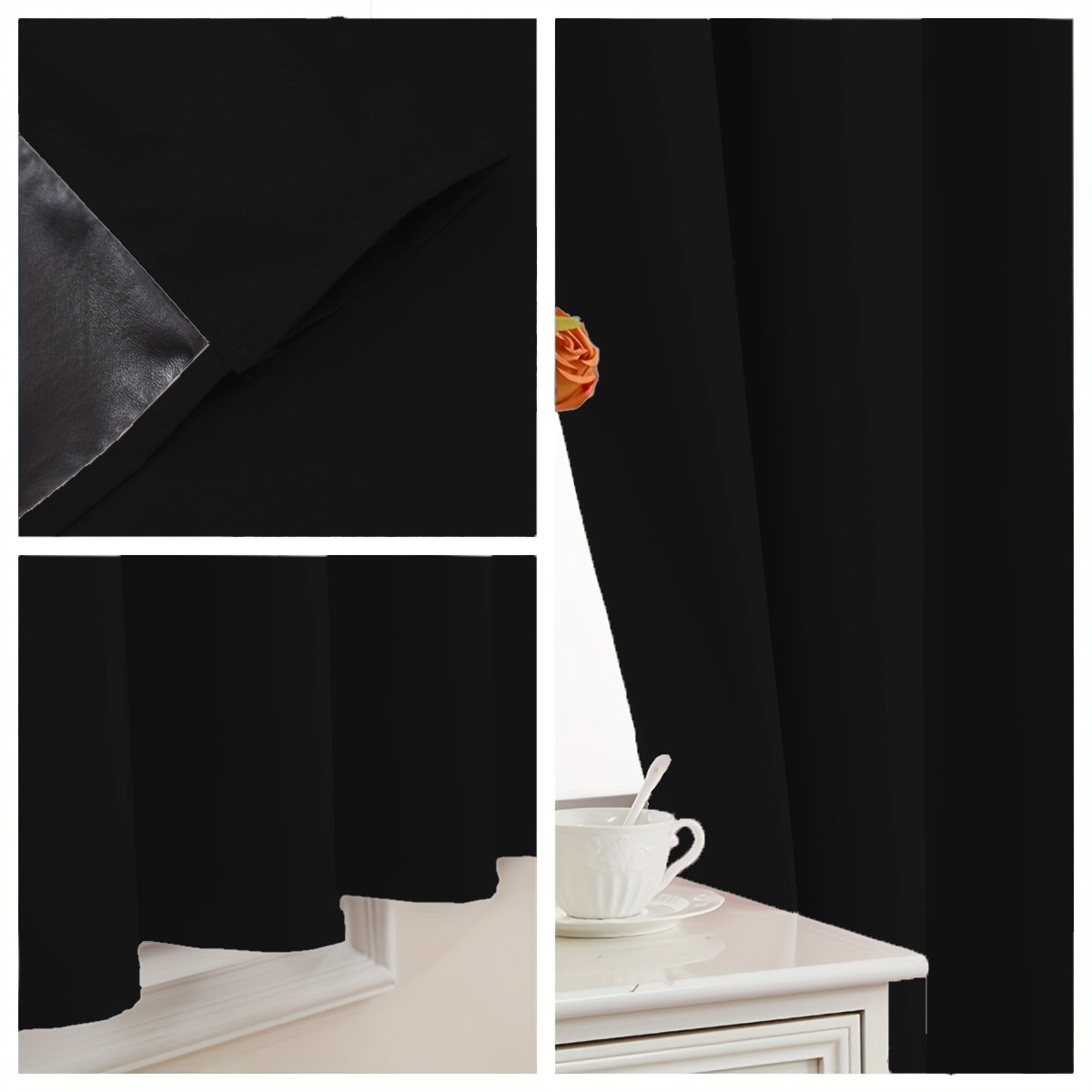 ผ้าม่านสีทึบเรียบง่าย 1 ชิ้น ผ - Interior Design Living Room บทวิจารณ์และราคา