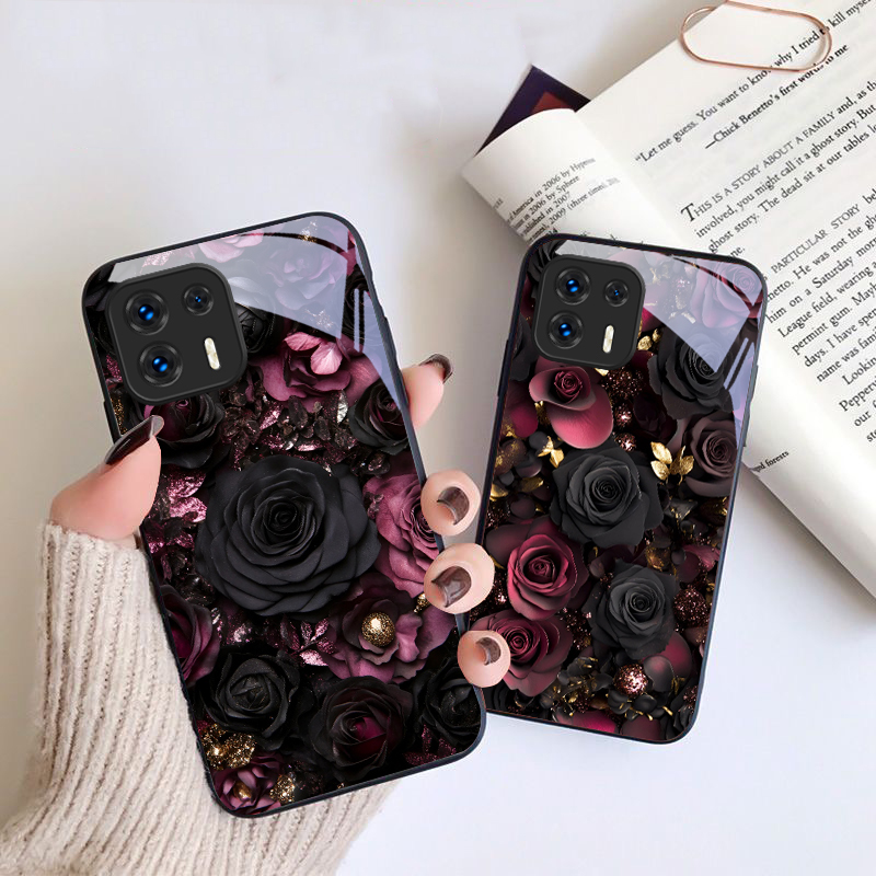 เคสโทรศัพท์แก้วลายกลีบดอกไม้สี - Vase Decor บทวิจารณ์และราคา