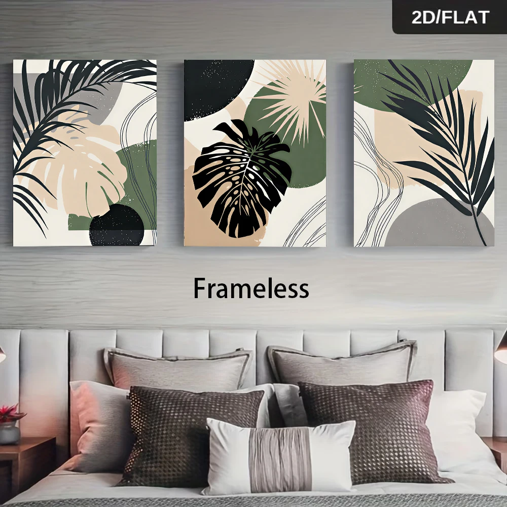 ภาพวาดแคนวาสไร้กรอบ 3 ชิ้น หลา - Abstract Canvas Set บทวิจารณ์และราคา