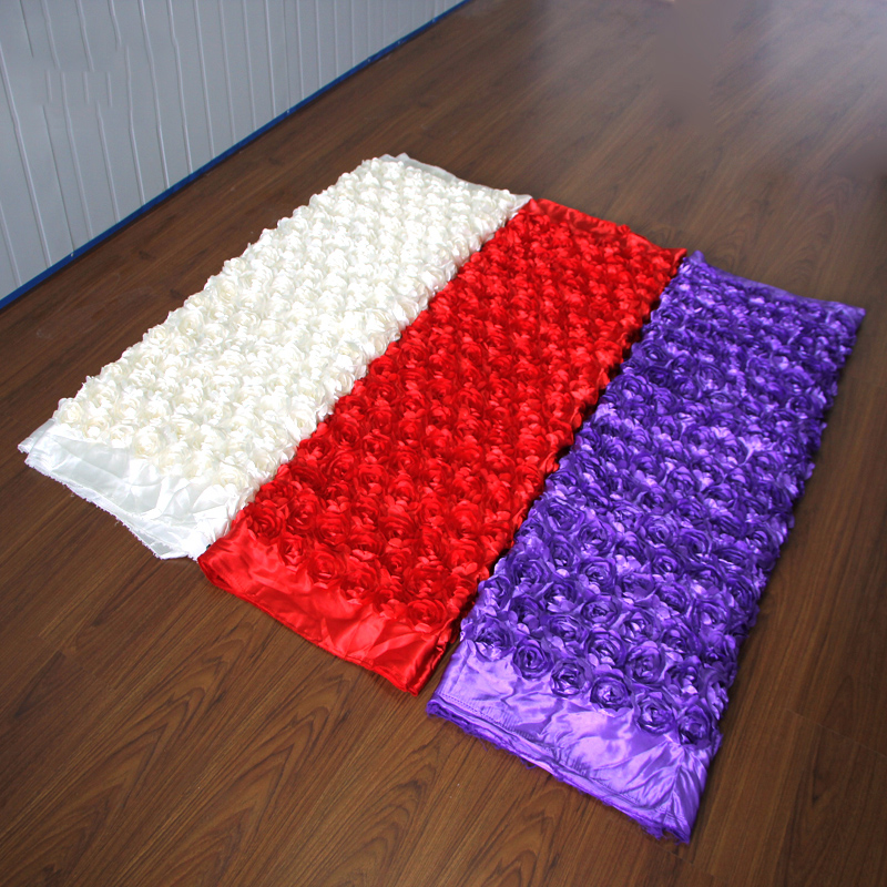 ผ้าซาติน 10 หลา ลายดอกกุหลาบ 3 - Table Runner บทวิจารณ์และราคา