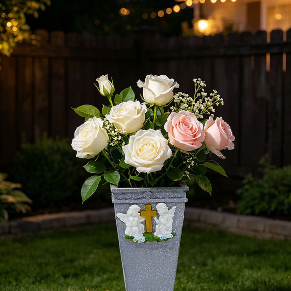 แจกันรูปไม้กางเขนและนางฟ้าพลัง - Vase Decor บทวิจารณ์และราคา