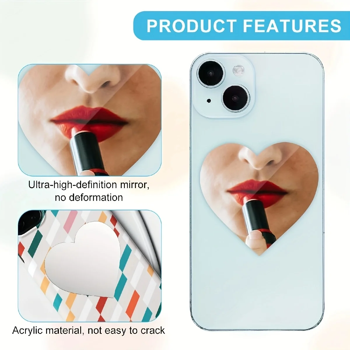 สติกเกอร์กระจกสำหรับติดโทรศัพท - Decorative Mirror บทวิจารณ์และราคา
