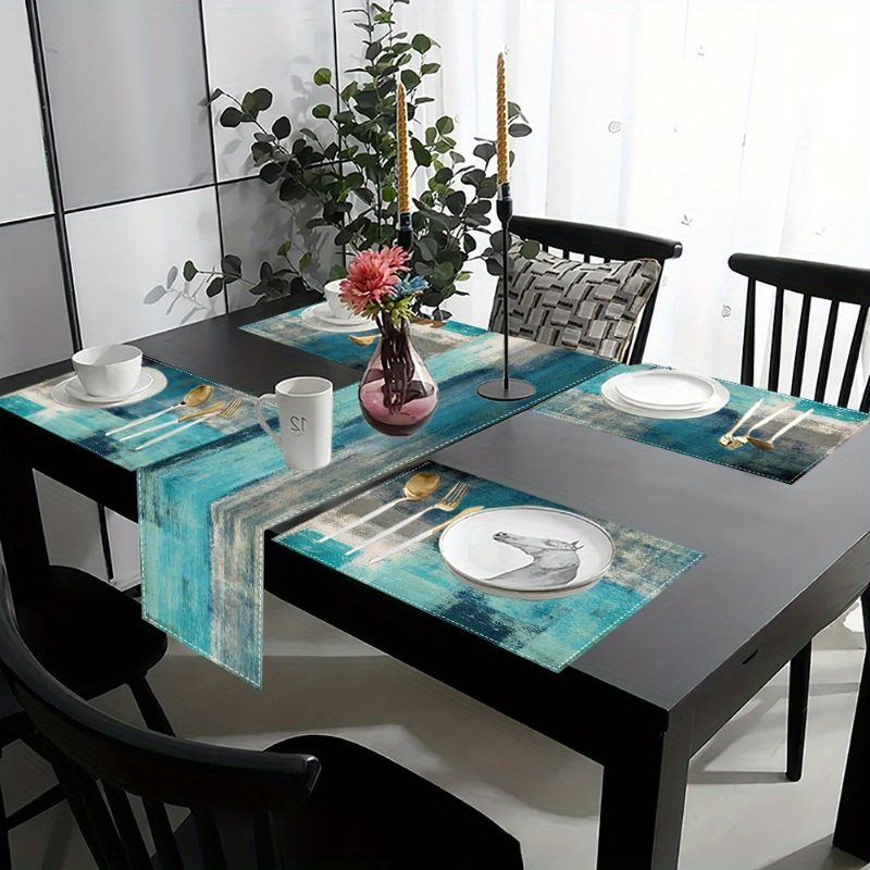 VIKAMA Morandi Abstract Ink Ta - Table Runner บทวิจารณ์และราคา