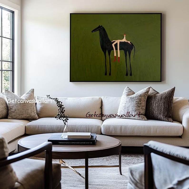 ภาพพิมพ์ศิลปะนามธรรมสมัยใหม่ลา - Interior Design Living Room บทวิจารณ์และราคา