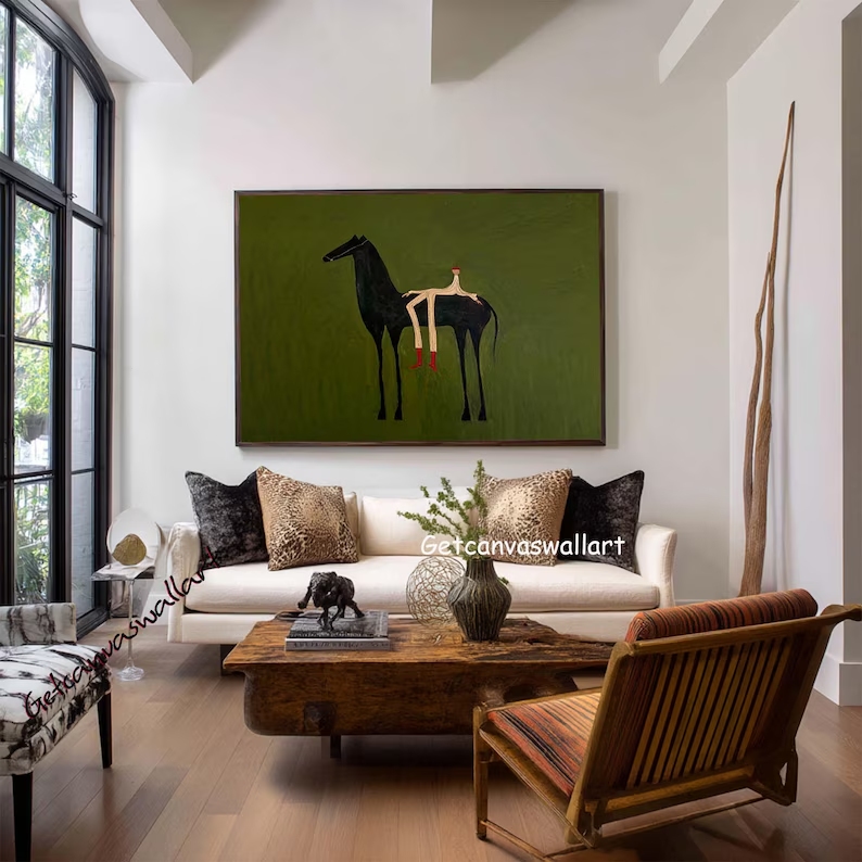 ภาพพิมพ์ศิลปะนามธรรมสมัยใหม่ลา - Interior Design Living Room บทวิจารณ์และราคา